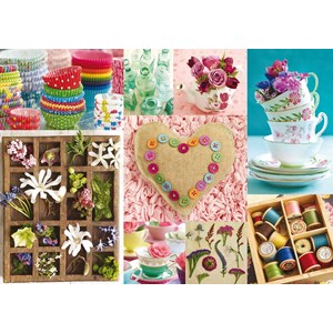 Ravensburger (19369) - "Flowers and colors" - 1000 piezas