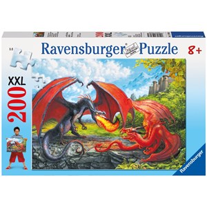 Ravensburger (12708) - "Duel of Dragons" - 200 piezas