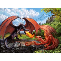 Ravensburger (12708) - "Duel of Dragons" - 200 piezas