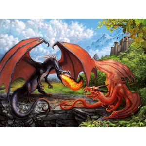 Ravensburger (12708) - "Duel of Dragons" - 200 piezas