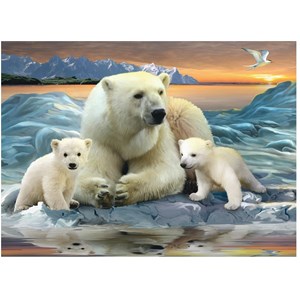Ravensburger (12647) - "Polar Bears" - 200 piezas