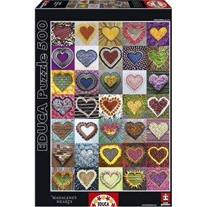 Educa (15967) - "Madalene's Hearts" - 500 piezas
