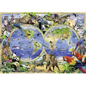 Ravensburger (19385) - Howard Robinson: "World of Wildlife" - 1000 piezas