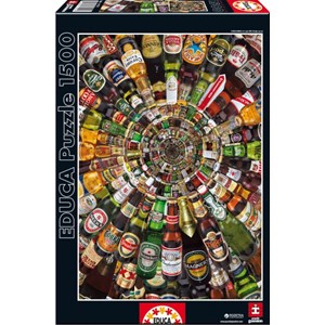 Educa (14121) - "Spiral of Cans of Beer" - 1500 piezas