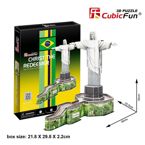 Cubic Fun (C187H) - "Christ The Redeemer, Brazil" - 22 piezas
