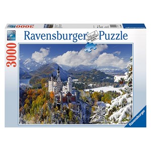 Ravensburger (17062) - "Neuschwanstein Castle in Winter" - 3000 piezas