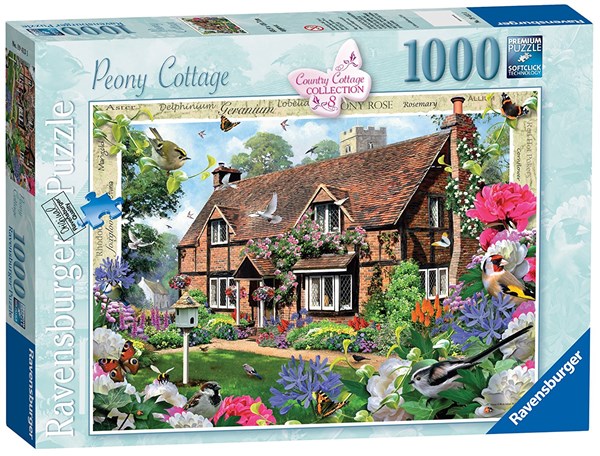 Ravensburger (19413) - "Peony Cottage" - 1000 piezas