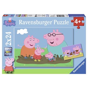 Ravensburger (09082) - "Peppa Pig, Happy Family" - 24 piezas
