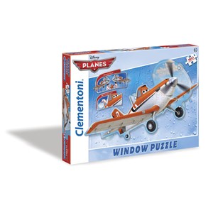 Clementoni (20111) - "Window-Puzzle Planes" - 60 piezas