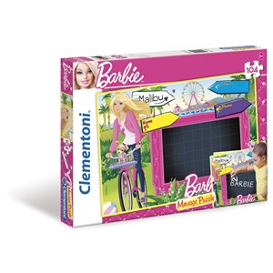 Clementoni (20230) - "Message-Puzzle Barbie" - 104 piezas