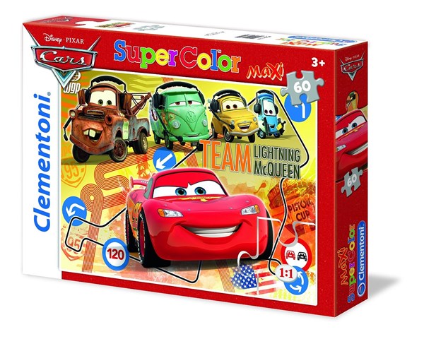 Clementoni (26739) - "Cars" - 60 piezas