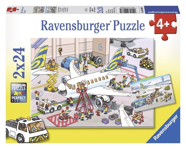 Ravensburger (09088) - "Around The Airplane" - 24 piezas