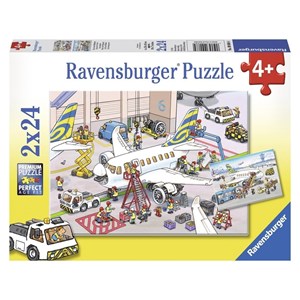 Ravensburger (09088) - "Around The Airplane" - 24 piezas