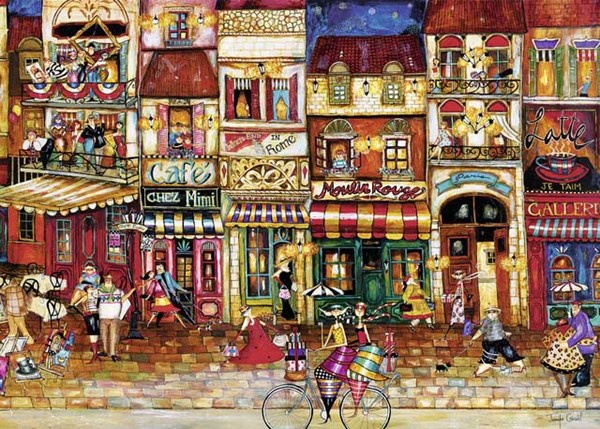 Ravensburger (19408) - "Streets of France" - 1000 piezas