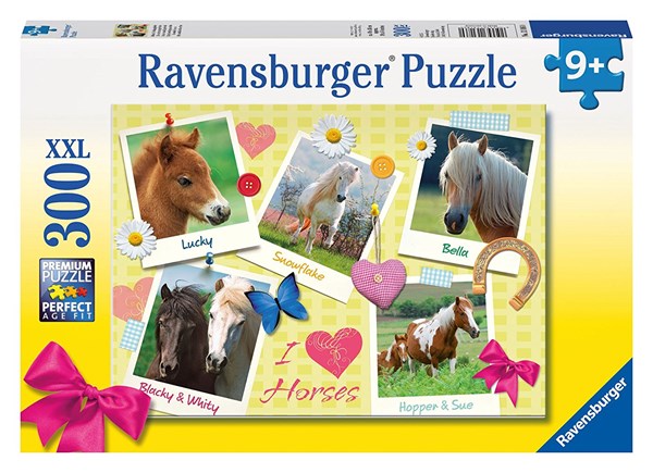 Ravensburger (13186) - "Favorite Horses" - 300 piezas