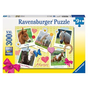 Ravensburger (13186) - "Favorite Horses" - 300 piezas