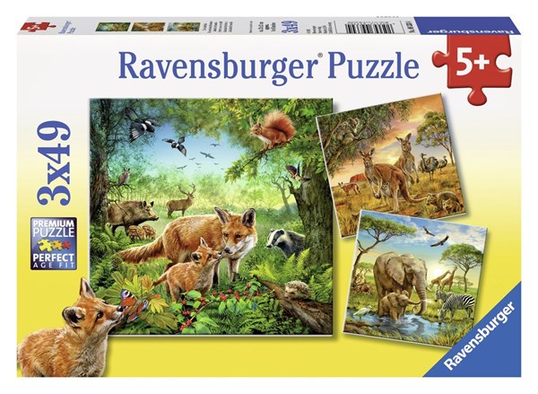 Ravensburger (09330) - "Animals of The Earth" - 49 piezas