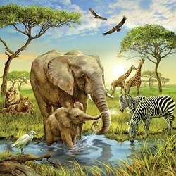 Ravensburger (09330) - "Animals of The Earth" - 49 piezas