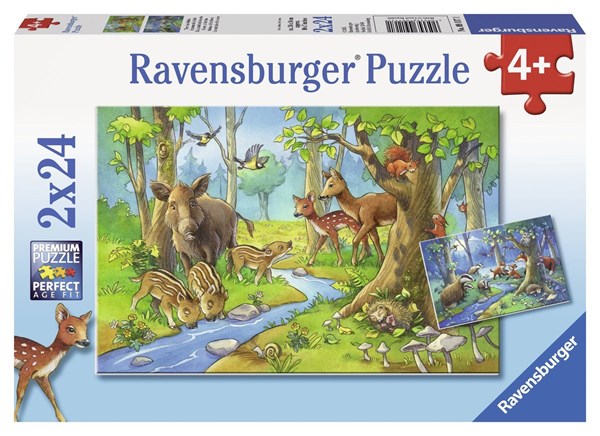 Ravensburger (09117) - "Cute Forest Animals" - 24 piezas