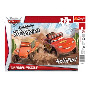 Trefl (31211) - "Cars 2" - 15 piezas