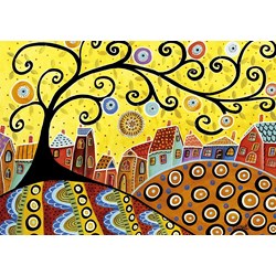 Educa (16296) - Karla Gerard: "Blooming Village" - 1000 piezas