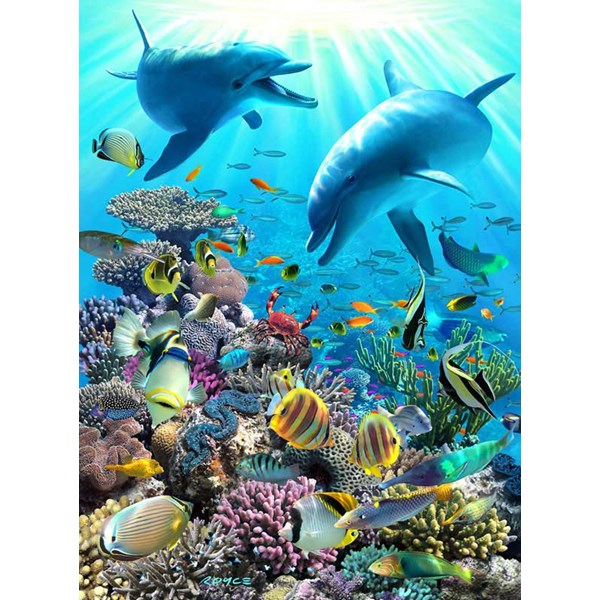 Ravensburger (13022) - Royce B. McClure: "Underwater Adventure" - 300 piezas