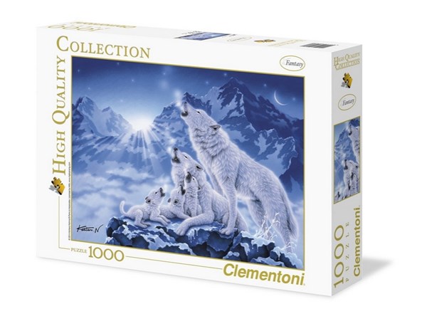 Clementoni (39280) - "Family of Wolves" - 1000 piezas