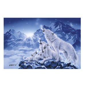 Clementoni (39280) - "Family of Wolves" - 1000 piezas