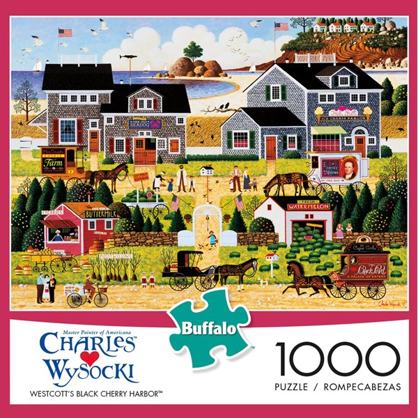 Buffalo Games (11444) - Charles Wysocki: "Wescott's Black Cherry Harbor" - 1000 piezas