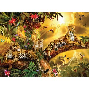 SunsOut (24409) - Jan Patrik Krasny: "Jungle Jaguars" - 500 piezas