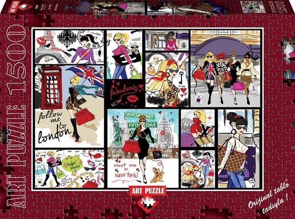 Art Puzzle (4636) - "Fashion Collage" - 1500 piezas