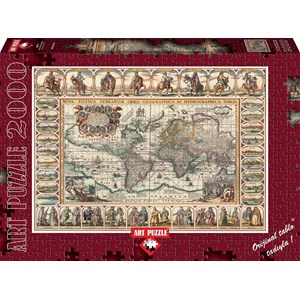 Art Puzzle (4711) - "Ancient World Map" - 2000 piezas