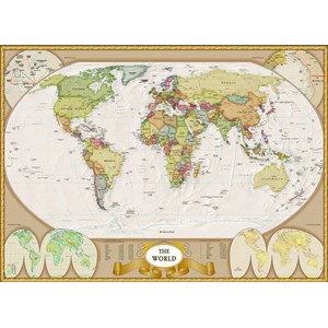 Eurographics (6000-1272) - "Map of the World" - 1000 piezas
