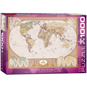 Eurographics (6000-1272) - "Map of the World" - 1000 piezas