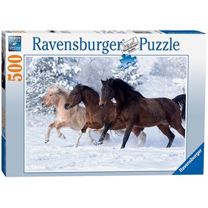 Ravensburger (14140) - "Galloping in the Snow" - 500 piezas