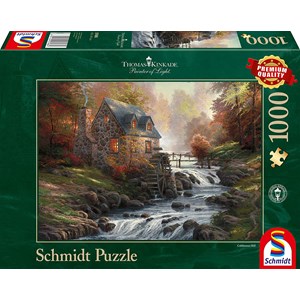 Schmidt Spiele (57486) - Thomas Kinkade: "The Old Mill" - 1000 piezas
