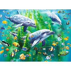 Ravensburger (10605) - "Dolphin Trio" - 100 piezas
