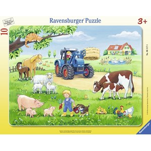 Ravensburger (06117) - "Farm Animals" - 10 piezas