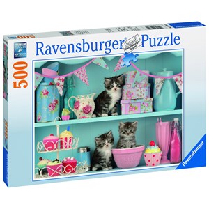 Ravensburger (14684) - "Cupcake Cats" - 500 piezas