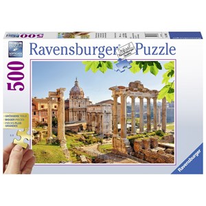 Ravensburger (13648) - "Roman Ruins, Italy" - 500 piezas