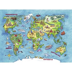 Ravensburger (10595) - "Worldmap" - 100 piezas