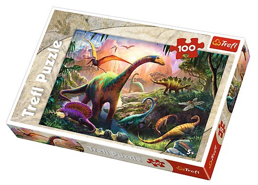 Trefl (16277) - "World of Dinosaurs" - 100 piezas