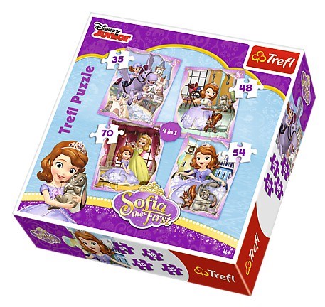 Trefl (34247) - "Sofia the First" - 35 48 54 70 piezas