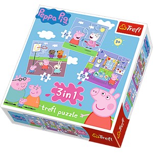 Trefl (34813) - "Peppa Pig" - 20 36 50 piezas