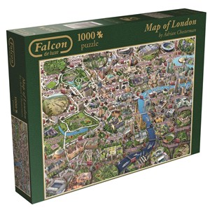 Falcon (11086) - Adrian Chesterman: "Map of London" - 1000 piezas