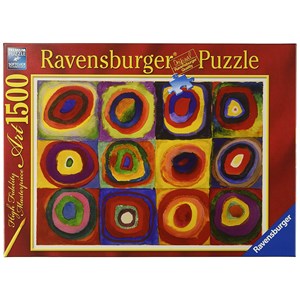Ravensburger (16377) - Vassily Kandinsky: "Squares with Concentric Rings" - 1500 piezas