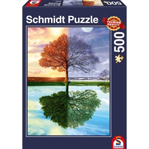 Schmidt Spiele (58223) - "Seasons Tree" - 500 piezas