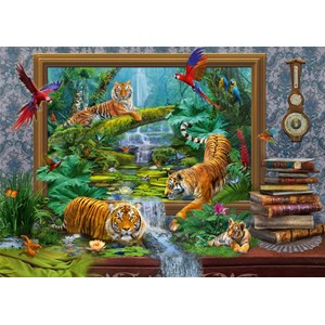 Schmidt Spiele (59337) - Jan Patrik Krasny: "Tiger in the Jungle" - 1000 piezas