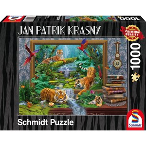 Schmidt Spiele (59337) - Jan Patrik Krasny: "Tiger in the Jungle" - 1000 piezas