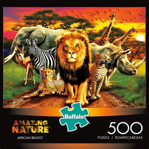 Buffalo Games (3774) - "African Beasts" - 500 piezas